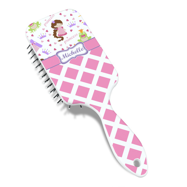 Princess & Diamond Print Hair Brush - Angle View