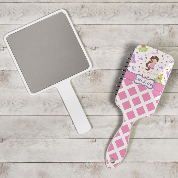 Princess & Diamond Print Hair Brush - In Context