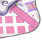 Princess & Diamond Print Hooded Baby Towel- Detail Corner