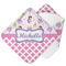 Princess & Diamond Print Hooded Baby Towel- Main