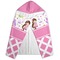 Princess & Diamond Print Hooded Towel - Folded