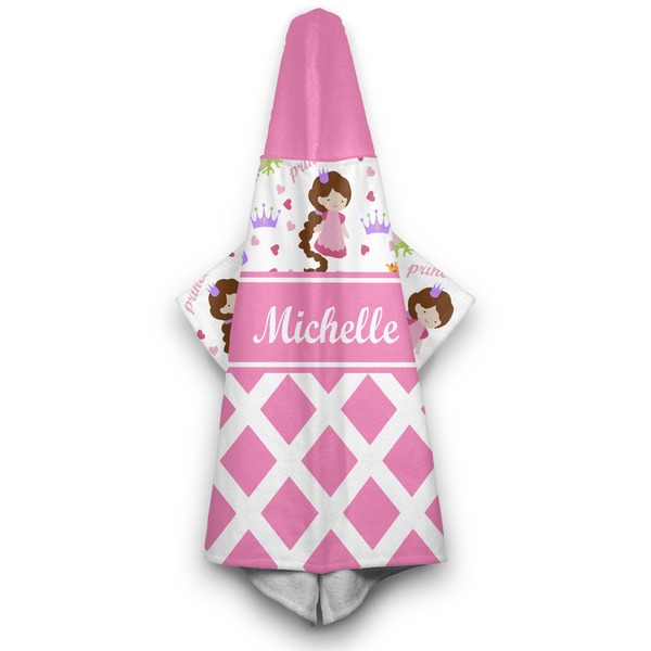 Princess & Diamond Print Hooded Towel - Hanging