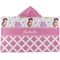 Princess & Diamond Print Kids Hooded Towel (Personalized)