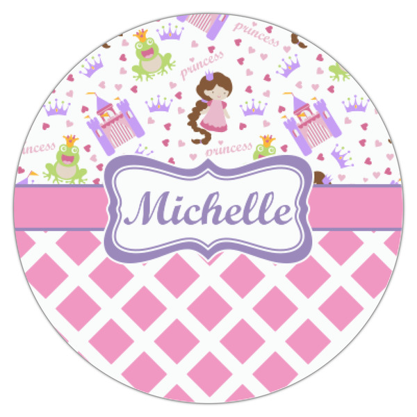 Princess & Diamond Print Icing Circle - XSmall - Single
