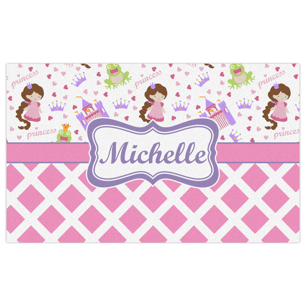 Princess & Diamond Print Indoor / Outdoor Rug - 3'x5' - Front Flat