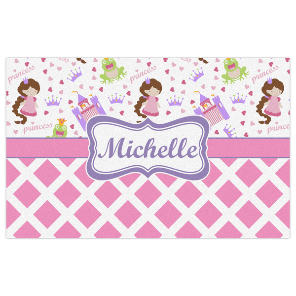 Princess & Diamond Print Indoor / Outdoor Rug - 5'x8' - Front Flat