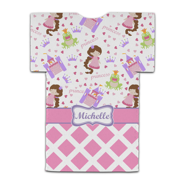 Princess & Diamond Print Jersey Bottle Cooler - BACK (flat)