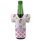 Princess & Diamond Print Jersey Bottle Cooler - FRONT (on bottle)
