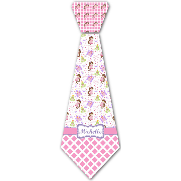 Custom Princess & Diamond Print Iron On Tie - 4 Sizes w/ Name or Text