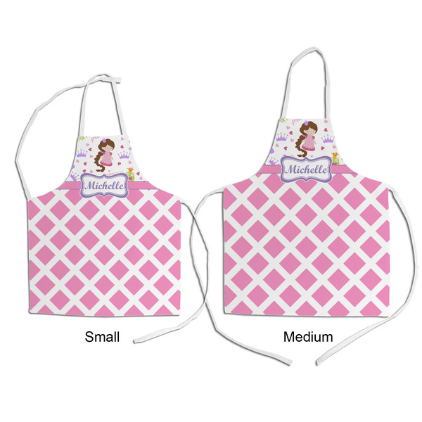 Princess & Diamond Print Kid's Aprons - Comparison