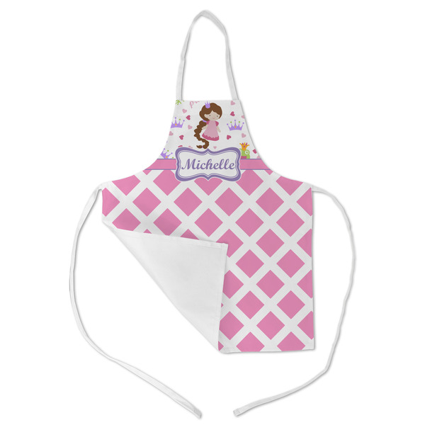 Princess & Diamond Print Kid's Aprons - Medium - Main (med/lrg)