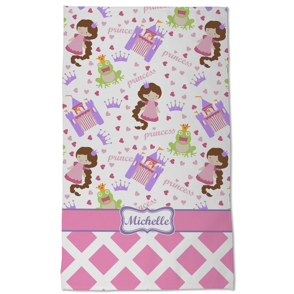 Princess & Diamond Print Kitchen Towel - Poly Cotton - Full Front