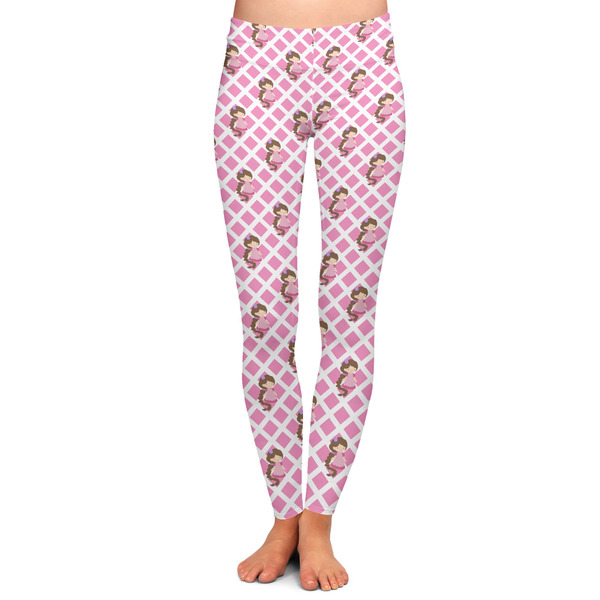Custom Princess & Diamond Print Ladies Leggings