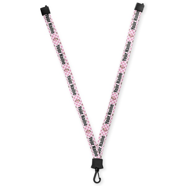 Custom Princess & Diamond Print Lanyard (Personalized)