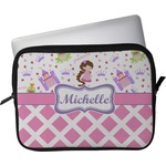Princess & Diamond Print Laptop Sleeve / Case - 13" (Personalized)