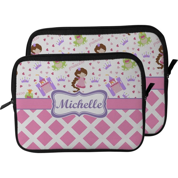 Princess & Diamond Print Laptop Sleeve (Size Comparison)