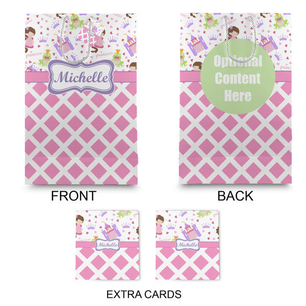 Princess & Diamond Print Large Gift Bag - Approval