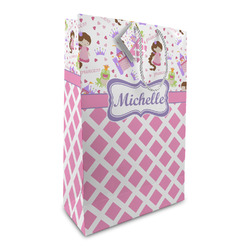 Princess & Diamond Print Large Gift Bag (Personalized)