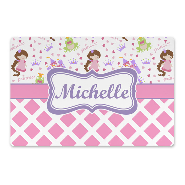 Custom Princess & Diamond Print Large Rectangle Car Magnet (Personalized)