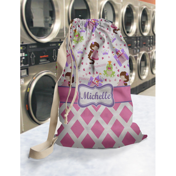 Princess & Diamond Print Laundry Bag in Laundromat