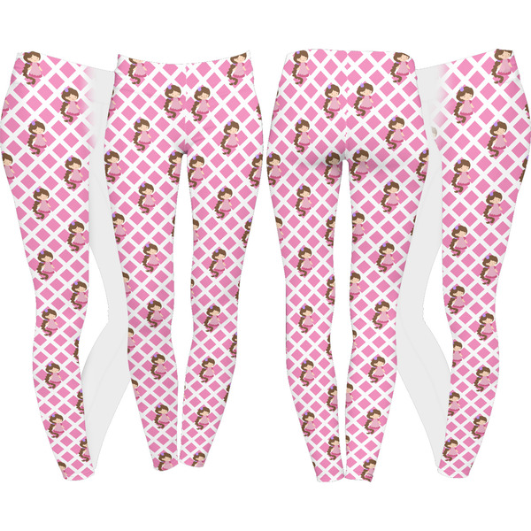 Princess & Diamond Print Leggings Turn Around - Apvl