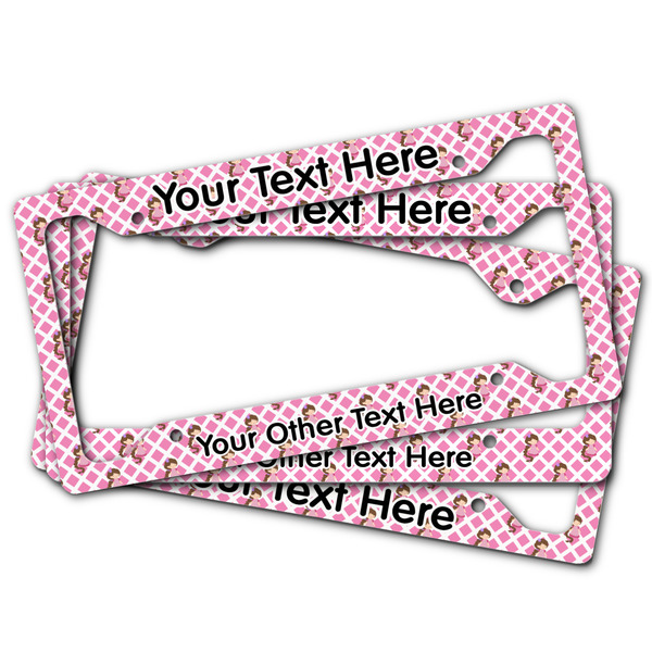 Princess & Diamond Print License Plate Frames - (PARENT MAIN)