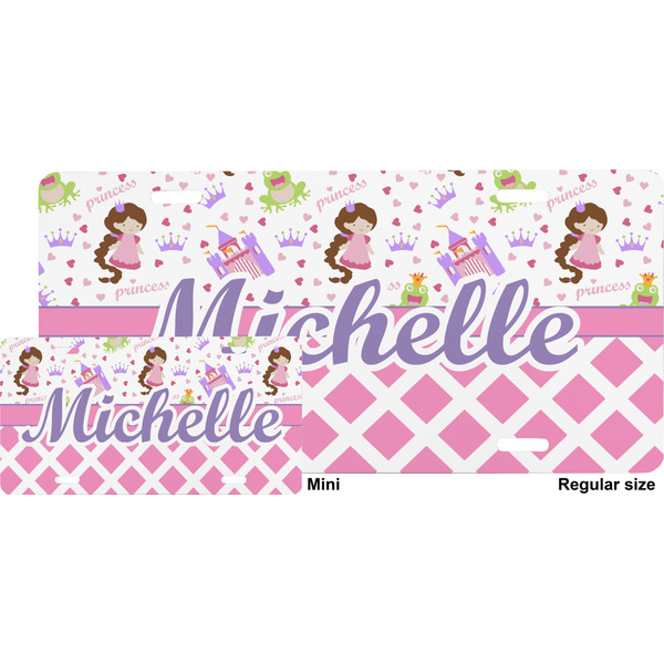 Princess & Diamond Print License Plate (Sizes)
