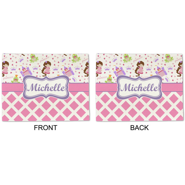 Princess & Diamond Print Linen Placemat - APPROVAL (double sided)