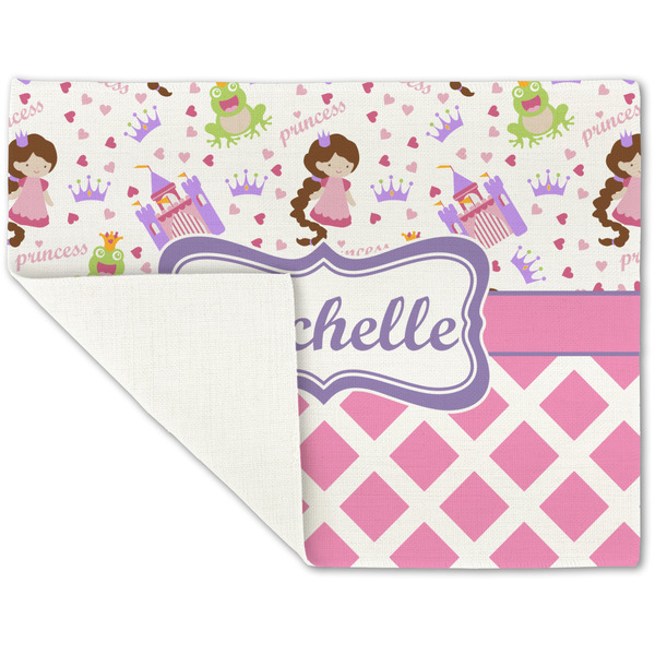 Princess & Diamond Print Linen Placemat - Folded Corner (single side)