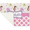 Princess & Diamond Print Linen Placemat - Folded Corner (single side)