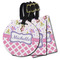 Princess & Diamond Print Luggage Tags - 3 Shapes Availabel
