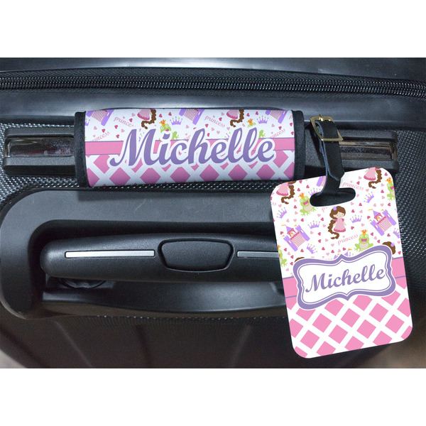 Princess & Diamond Print Luggage Wrap & Tag