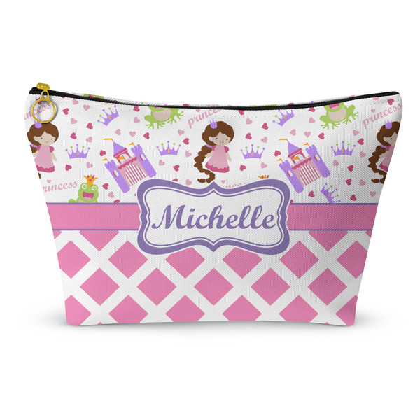 Custom Princess & Diamond Print Makeup Bag (Personalized)