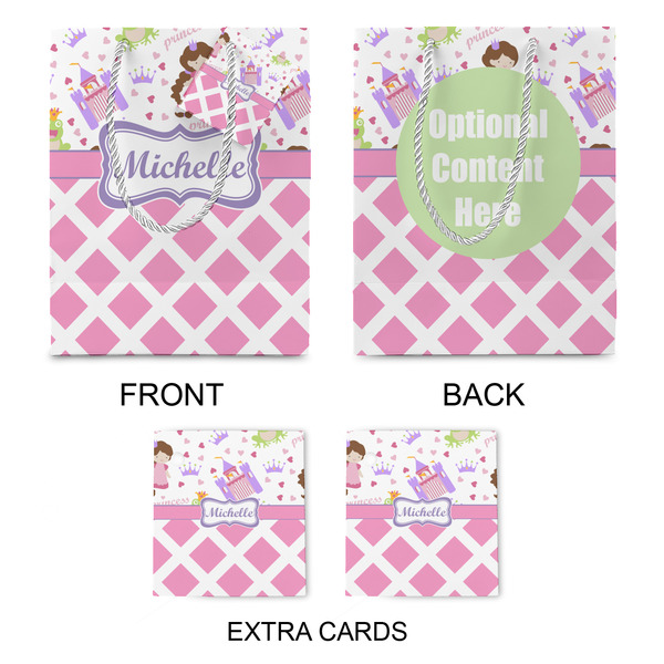 Princess & Diamond Print Medium Gift Bag - Approval