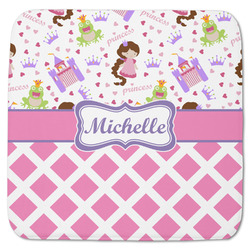 Princess & Diamond Print Memory Foam Bath Mat - 48"x48" (Personalized)