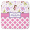 Princess & Diamond Print Memory Foam Bath Mat - 48"x48" (Personalized)