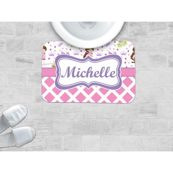 Princess & Diamond Print Memory Foam Bath Mat - LIFESTYLE