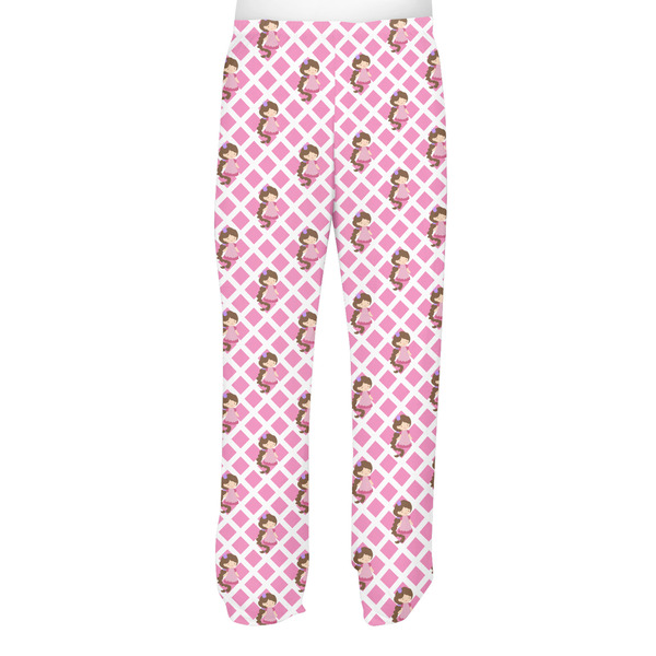 Princess & Diamond Print Men's Pjs Back - on model