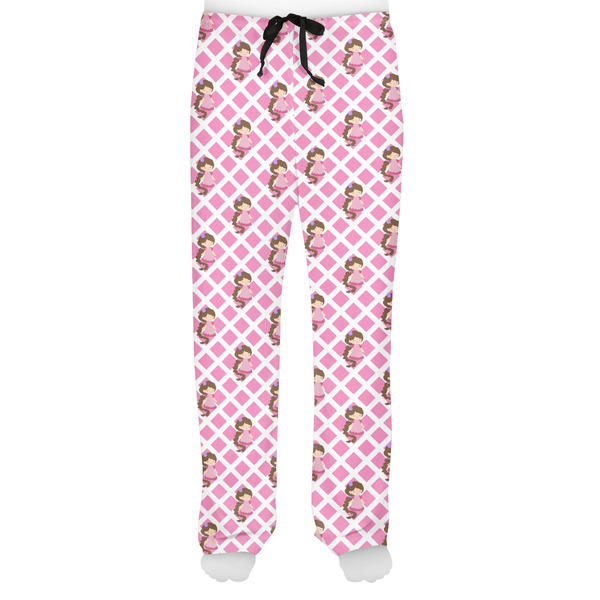 Princess & Diamond Print Men's Pjs Front - on model
