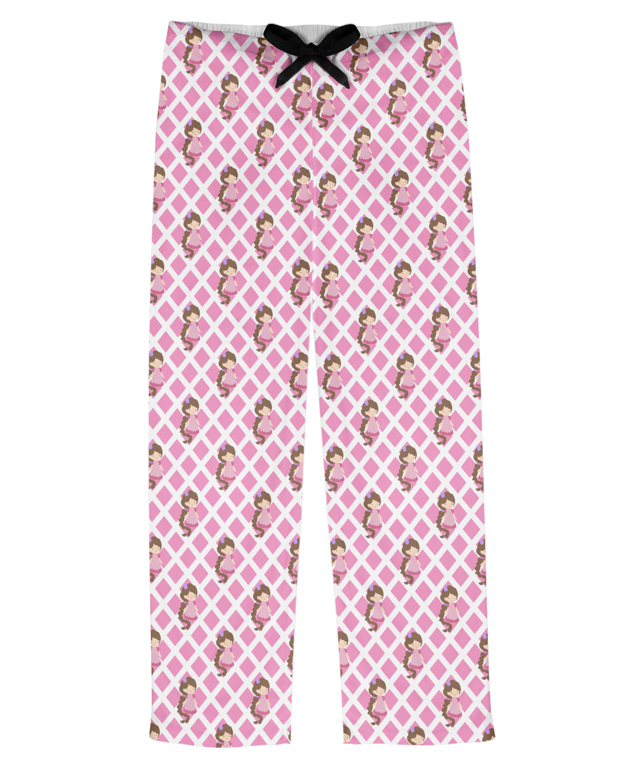 Princess & Diamond Print Mens Pajama Pants (Personalized) YouCustomizeIt