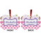 Princess & Diamond Print Metal Benilux Ornament - Front and Back (APPROVAL)