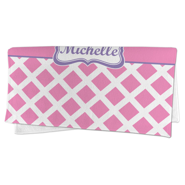 Princess & Diamond Print Microfiber Dish Rag - FOLDED (half)