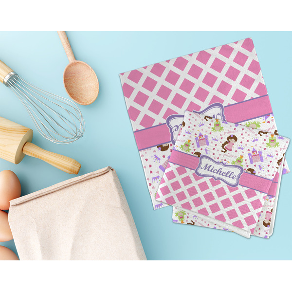Princess & Diamond Print Microfiber Dish Rag - LIFESTYLE