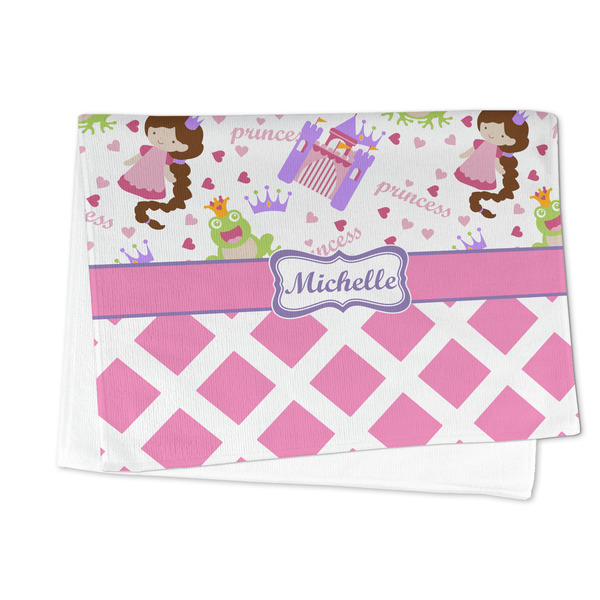 Princess & Diamond Print Microfiber Dish Towel - FOLDED HALF