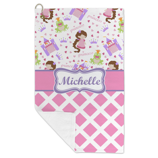 Princess & Diamond Print Microfiber Golf Towels - FOLD