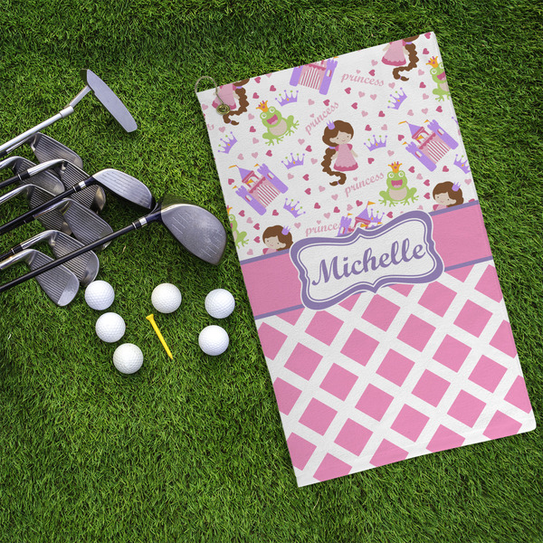 Princess & Diamond Print Microfiber Golf Towels - LIFESTYLE