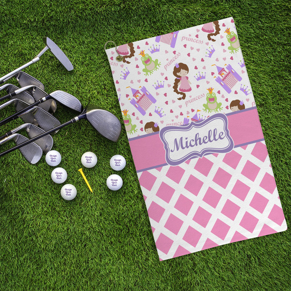 Princess & Diamond Print Microfiber Golf Towels - LIFESTYLE