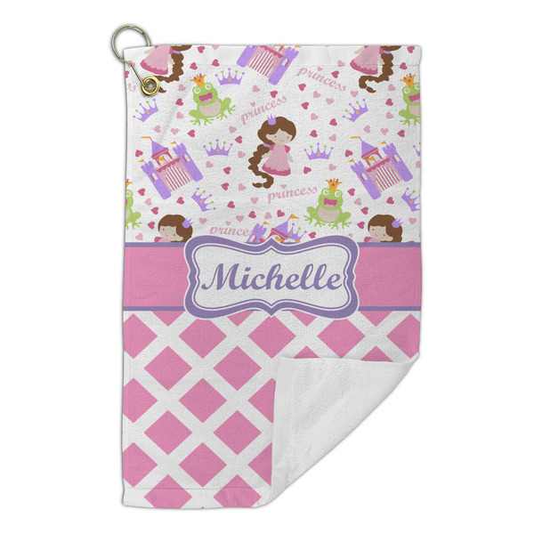 Princess & Diamond Print Microfiber Golf Towels Small - FRONT FOLDED