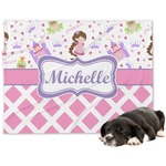 Princess & Diamond Print Dog Blanket - Regular (Personalized)