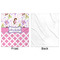 Princess & Diamond Print Minky Blanket - 50"x60" - Single Sided - Front & Back